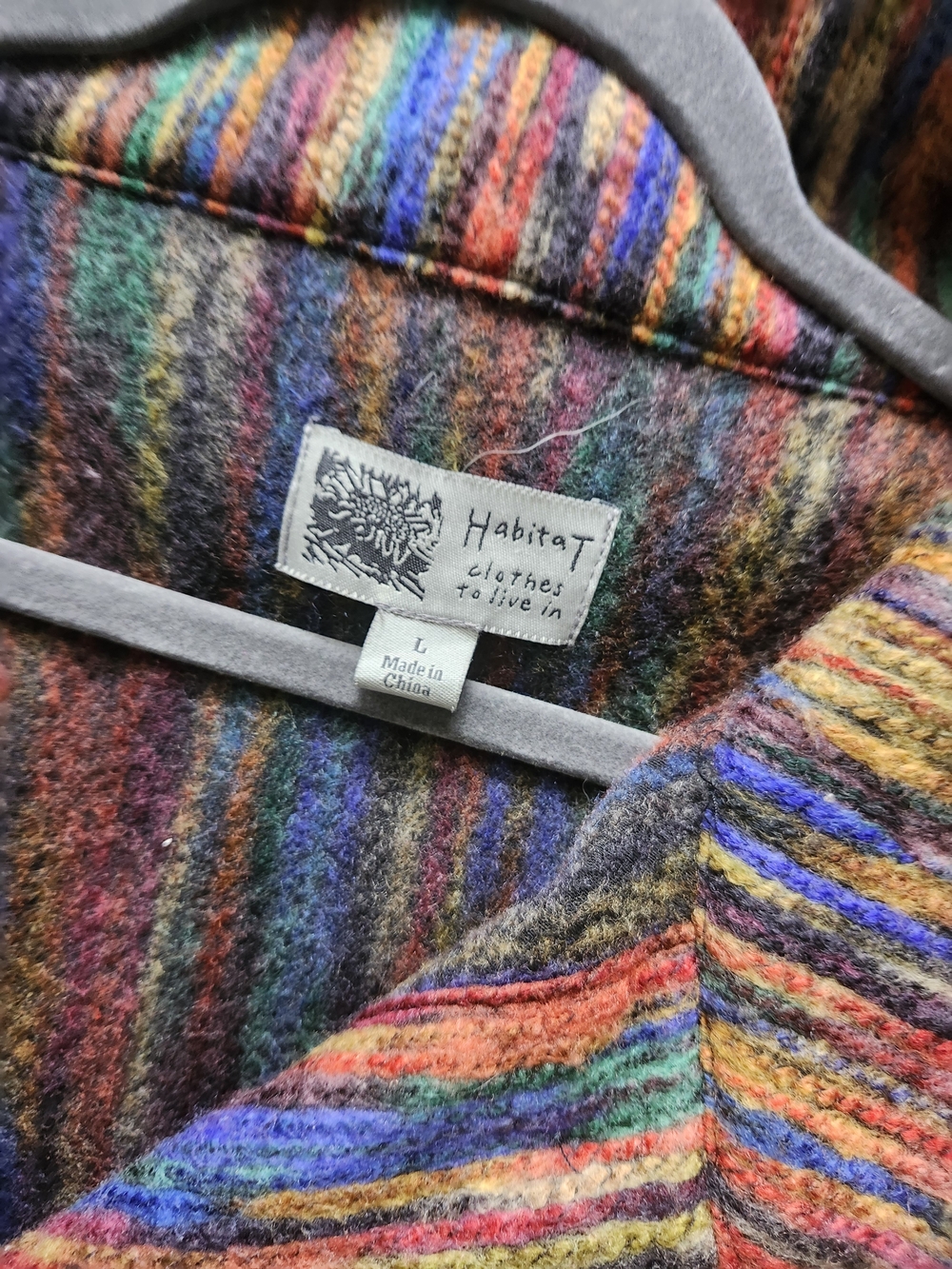 Habitat Multicolor Striped Wool Blend Jacket
